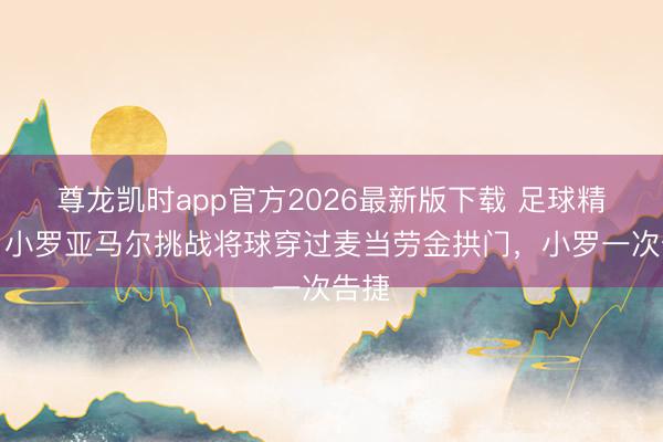 尊龙凯时app官方2026最新版下载 足球精灵!小罗亚马尔挑战将球穿过麦当劳金拱门,小罗一次告捷