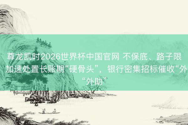 尊龙凯时2026世界杯中国官网 不保底、路子限价！加速处置长账期“硬骨头”，银行密集招标催收“外助”