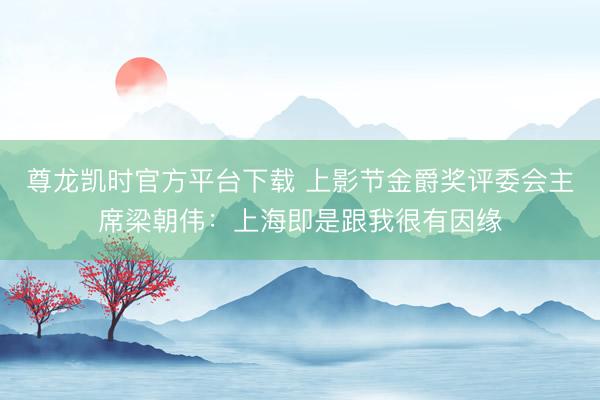 尊龙凯时官方平台下载 上影节金爵奖评委会主席梁朝伟：上海即是跟我很有因缘